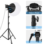 PULUZ 220V 120W Studio Video Light + 2.8m Light Holder + 65cm Foldable Lantern Softbox Photography Kit, 120W 2700K-6500K Light 2.8m Light Holder Kit EU Plug, 120W 2700K-6500K Light 2.8m Light Holder Kit UK Plug                                          ...