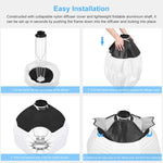 PULUZ 220V 120W Studio Video Light + 2.8m Light Holder + 65cm Foldable Lantern Softbox Photography Kit, 120W 2700K-6500K Light 2.8m Light Holder Kit EU Plug, 120W 2700K-6500K Light 2.8m Light Holder Kit UK Plug                                          ...