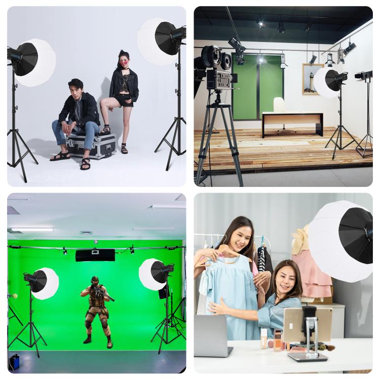 PULUZ 220V 120W Studio Video Light + 2.8m Light Holder + 65cm Foldable Lantern Softbox Photography Kit, 120W 2700K-6500K Light 2.8m Light Holder Kit EU Plug, 120W 2700K-6500K Light 2.8m Light Holder Kit UK Plug                                          ...