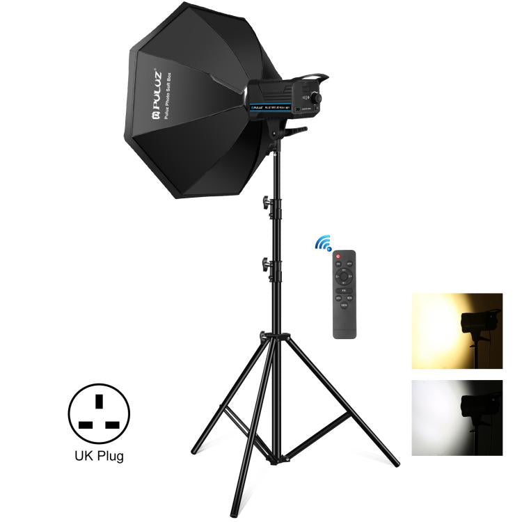 PULUZ 120W Photo Studio Strobe Flash Light Kit with Softbox Reflector & Tripod, 120W 2700K-6500K Light Kit US Plug, 120W 2700K-6500KK Light Kit EU Plug, 120W 2700K-6500K Light Kit UK Plug