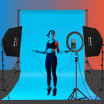 PULUZ Softbox Lighting Kit 2 PCS 50x70cm Professional Photo Studio Photography Light Equipment with 8 x E27 20W E27 Socket Bulb Photography Lighting Kit for Filming Portrait Shooting / Fashion Advertising Photography, 2 PCS 4 x Bulb Kit EU Plug        ...