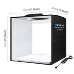 PULUZ 30cm Folding Ring Light Photo Lighting Studio Shooting Tent Box with Shadowless Light Panel, 30cm Box + Shadowless Light