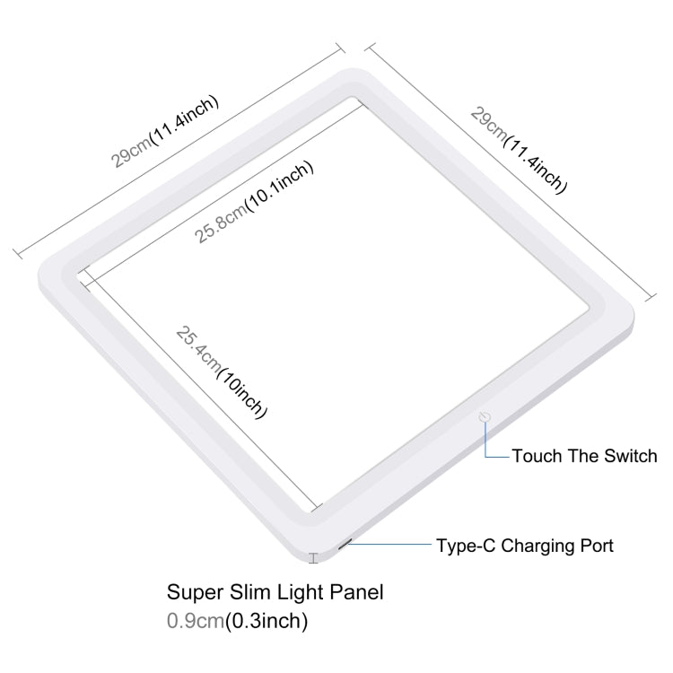 PULUZ 30cm Folding Ring Light Board Photo Lighting Studio Shooting Tent Box Kit Box with Shadowless Light Panel, 30cm Folding Box + Shadowless Light