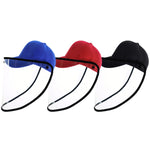 50 PCS Anti-Saliva Splash Anti-Spitting Anti-Fog Anti-Oil Protective Baseball Cap Mask Removable Face Shield, Baseball Cap Mask 50 Pack, 50 PCS Baseball Cap Mask/Red, 50 PCS Baseball Cap Mask/Blue