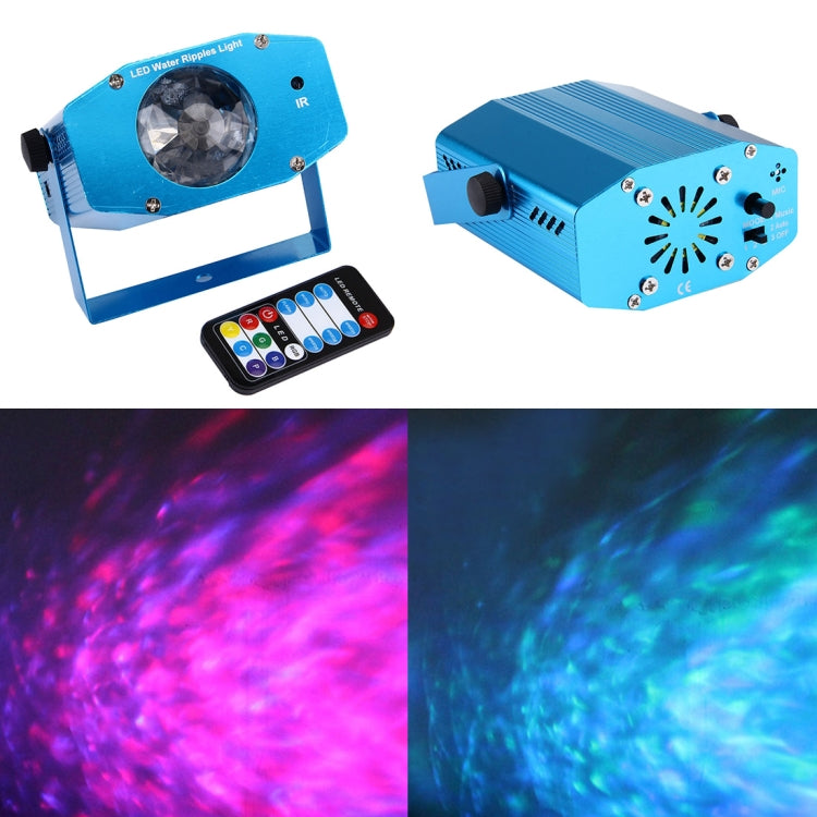 3W x 3 RGB Mini Water Wave Projector with Remote Control, EU Plug, EU Plug