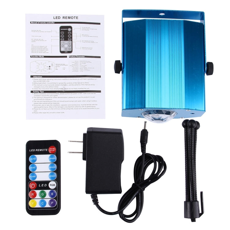 3W x 3 RGB Mini Water Wave Projector with Remote Control, EU Plug, EU Plug
