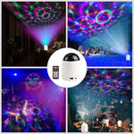 Bluetooth Crystal Magic Ball Stage Light with Remote Control, US Plug(White), PRC0573BEU, PRC0573BUS, PRC0573WEU, PRC0573WUS