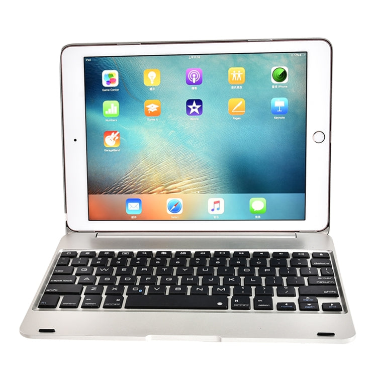 حافظة تابلت ABS فائقة النحافة قابلة للطي أفقيًا + لوحة مفاتيح بلوتوث لجهاز iPad 9.7 (2017/2018) و iPad Air و Air 2 و iPad Pro 9.7 و iPad جديد 9.7 بوصة (2017)