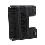 DOBE TP4-882 3 in 1 Game Console Cooling Fan + Game Storage Slots + Game Controller Charging Dock for Sony PS4 / PS4 Pro / PS4 Slim, For PS4 / PS4 Pro / PS4 Slim