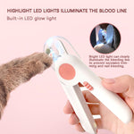 Pet Cat and Dog LED Light Nail Clippers, Pink, Blue