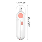 Pet Cat and Dog LED Light Nail Clippers, Pink, Blue