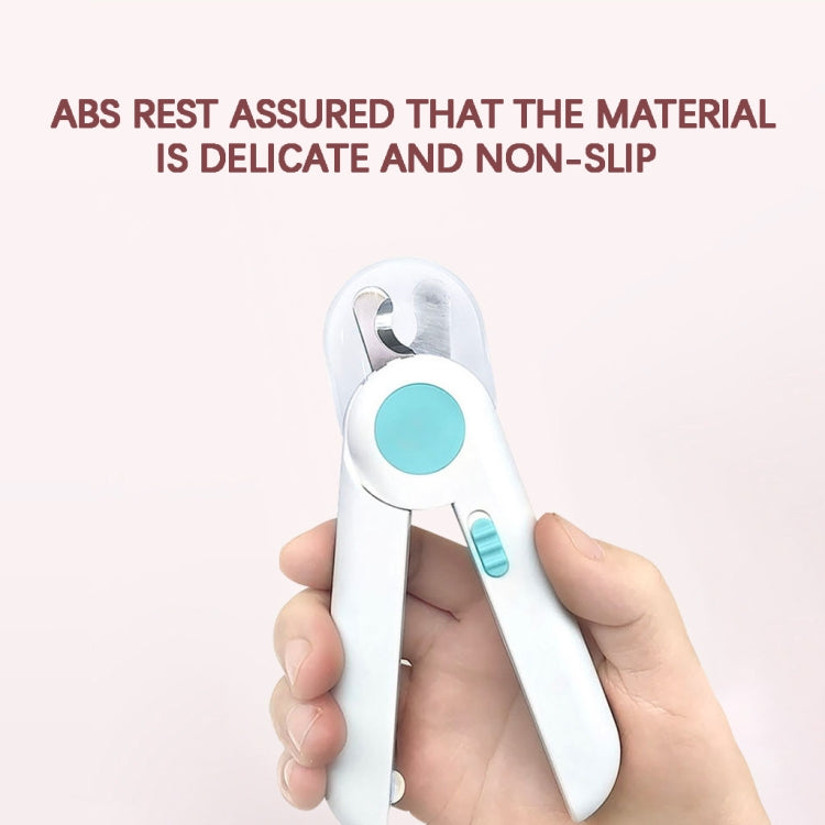 Pet Cat and Dog LED Light Nail Clippers, Pink, Blue