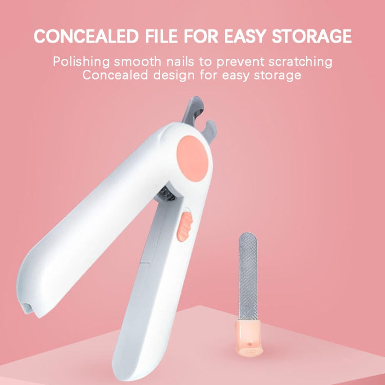 Pet Cat and Dog LED Light Nail Clippers, Pink, Blue