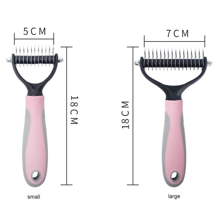 Pet Comb Beauty Cleaning Supplies Dog Stainless Steel Dog Comb, Size: 18x7cm, Size: 18x7cm