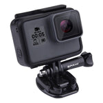 PULUZ 2 Flat Surface Mounts + 2 Adhesive Mount Stickers for PULUZ Action Sports Cameras Jaws Flex Clamp Mount for GoPro, Insta360, DJI and Other Action Cameras, Stickers Package B