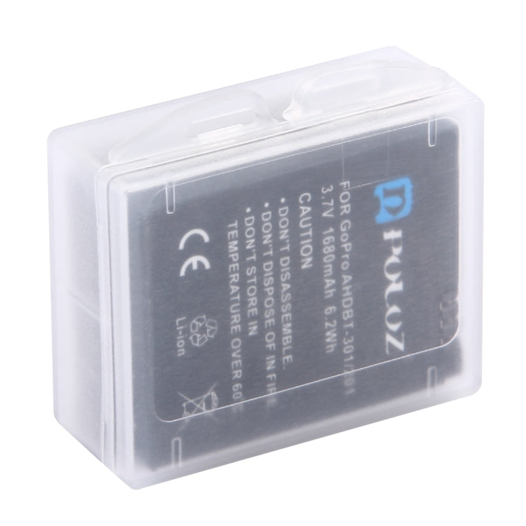 PULUZ Hard Plastic Transparent Battery Storage Box (for GoPro HERO4 Battery), AHDBT-301/201, AHDBT-401