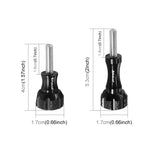 PULUZ CNC Aluminum Thumb Knob Stainless Bolt Nut Screw Set for GoPro, Insta360, DJI and Other Action Cameras, 2 Black Screws (Aluminum), 2 Gold Screws (Aluminum), 2 Blue Screws (Aluminum), 2 Red Screws (Aluminum)