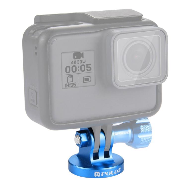 PULUZ 1/4 inch Screw Hole Tripod Mount CNC Adapter for GoPro, Insta360, DJI and Other Action Cameras, 1/4 Inch Screw Hole (Black), 1/4 Inch Screw Hole (Gold), 1/4 Inch Screw Hole (Blue), 1/4 Inch Screw Hole (Red)