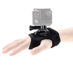 PULUZ 360 Degree Rotation Glove Style Palm Strap Mount Band for GoPro, Insta360, DJI and Other Action Cameras, Glove Palm Strap