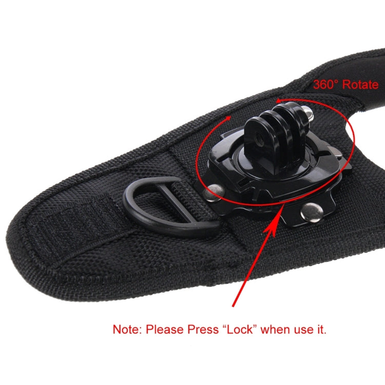 PULUZ 360 Degree Rotation Glove Style Palm Strap Mount Band for GoPro, Insta360, DJI and Other Action Cameras, Glove Palm Strap