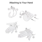 PULUZ 3 in 1 Hand Wrist Arm Leg Straps 360-degree Rotation Mount for GoPro, Insta360, DJI and Other Action Cameras, Arm Leg Strap