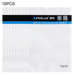 10 PCS PULUZ 25.8cm x 18cm Hang Hole Clear Front White Pearl Jewelry Zip Lock Packaging Bag (Size: L), Size: L