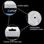 10 PCS PULUZ 33cm x 23.5cm Hang Hole Clear Front White Pearl Jewelry Zip Lock Packaging Bag(Size: XL), Size: XL