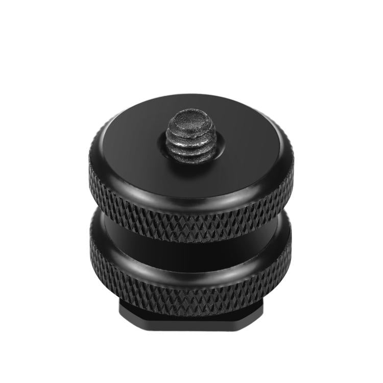 PULUZ Reinforced Hot Shoe 1/4 inch Screw Adapter with Double Nut for DSLR Cameras, GoPro HERO10 Black / HERO9 Black / HERO8 Black / HERO7 /6 /5 /5 Session /4 Session /4 /3+ /3 /2 /1, Xiaoyi and Other Action Cameras, Double Nut