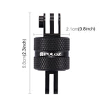 PULUZ 360 Degree Rotation CNC Swivel Pivot Extension Arm Tripod Mount for GoPro, Insta360, DJI and Other Action Cameras, Extension Adapter