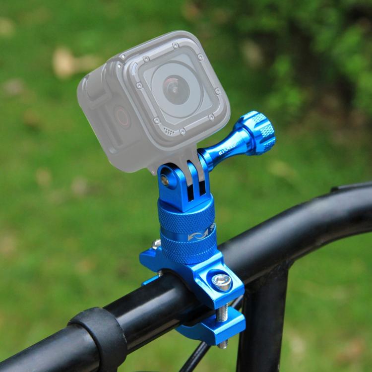 PULUZ 360 Degree Rotation Bike Aluminum Handlebar Adapter Mount with Screw for GoPro, Insta360, DJI and Other Action Cameras, China Stock (Red), China Stock (Blue), Handlebar Adapter Mount 1