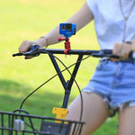 PULUZ 360 Degree Rotation Bike Aluminum Handlebar Adapter Mount with Screw for GoPro, Insta360, DJI and Other Action Cameras, China Stock (Red), China Stock (Blue), Handlebar Adapter Mount 1