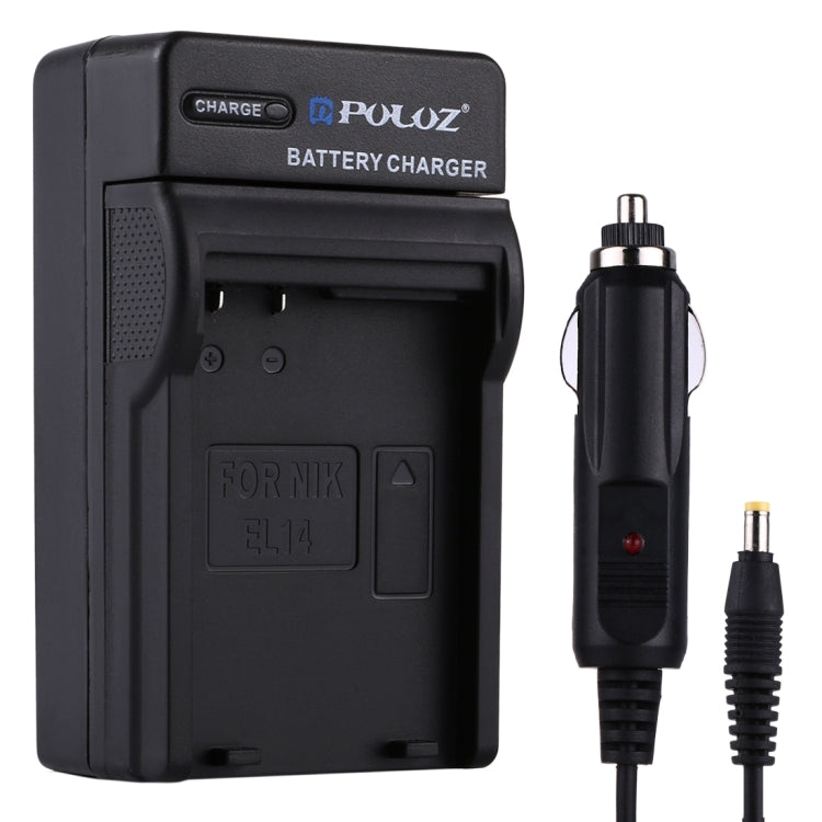 PULUZ Digital Camera Battery Car Charger for Nikon EN-EL14 Battery, EN-EL14 Car Charger