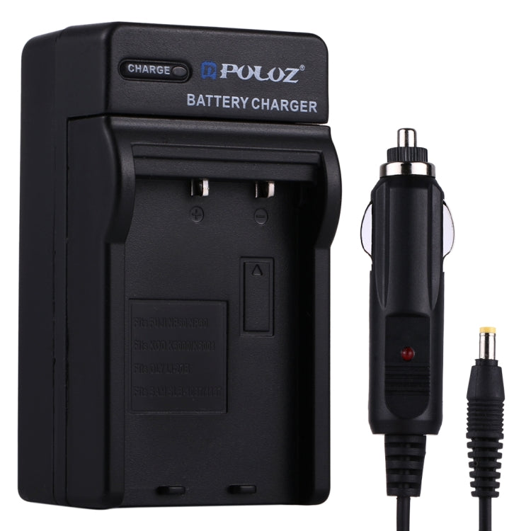 PULUZ Digital Camera Battery Car Charger for Fujifilm NP-60 / NP-30, Kodak K5000 / K5001, Olympus LI-20B, Samsung SLB-1037 / 1137 Battery, NP-60 Car Charger