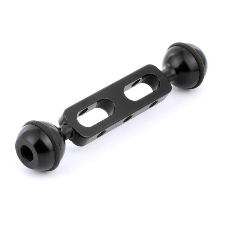 PULUZ 5.1 inch 13cm Aluminum Alloy Dual Balls Arm, Ball Diameter: 25mm, 5.1 inch (Black), 5.1 inch (Red)