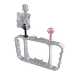 PULUZ 1/4 inch Screw Aluminum Ball Adapter Mount for GoPro, Insta360, DJI and Other Action Cameras, Diameter: 2.5cm, 1/4 inch Screw(Black), 1/4 inch Screw(Blue)