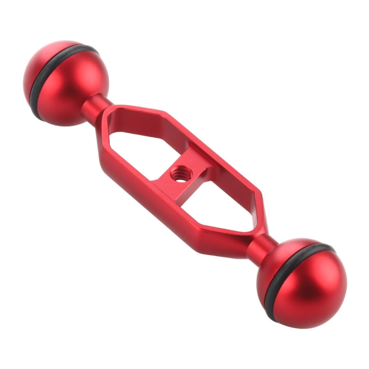 PULUZ 5.0 inch 12.6cm Aluminum Alloy Dual Balls Arm, Ball Diameter: 25mm, 5.0 inch (Blue), 5.0 inch (Red)