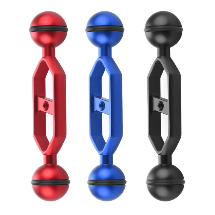 PULUZ 5.0 inch 12.6cm Aluminum Alloy Dual Balls Arm, Ball Diameter: 25mm, 5.0 inch (Blue), 5.0 inch (Red)