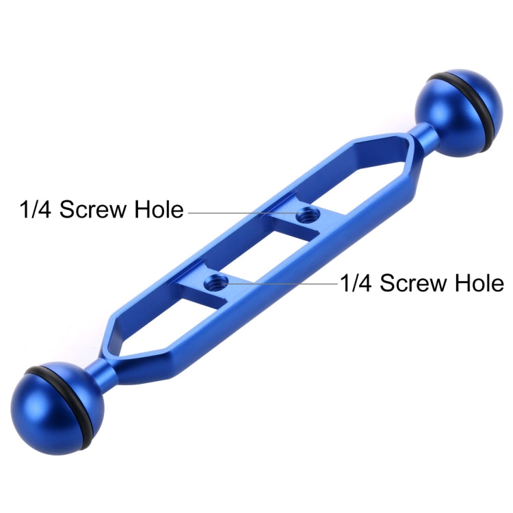 PULUZ 7.0 inch 17.7cm Aluminum Alloy Dual Balls Arm, Ball Diameter: 25mm, 7.0 inch (Blue), 7.0 inch (Red)