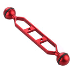 PULUZ 7.0 inch 17.7cm Aluminum Alloy Dual Balls Arm, Ball Diameter: 25mm, 7.0 inch (Blue), 7.0 inch (Red)