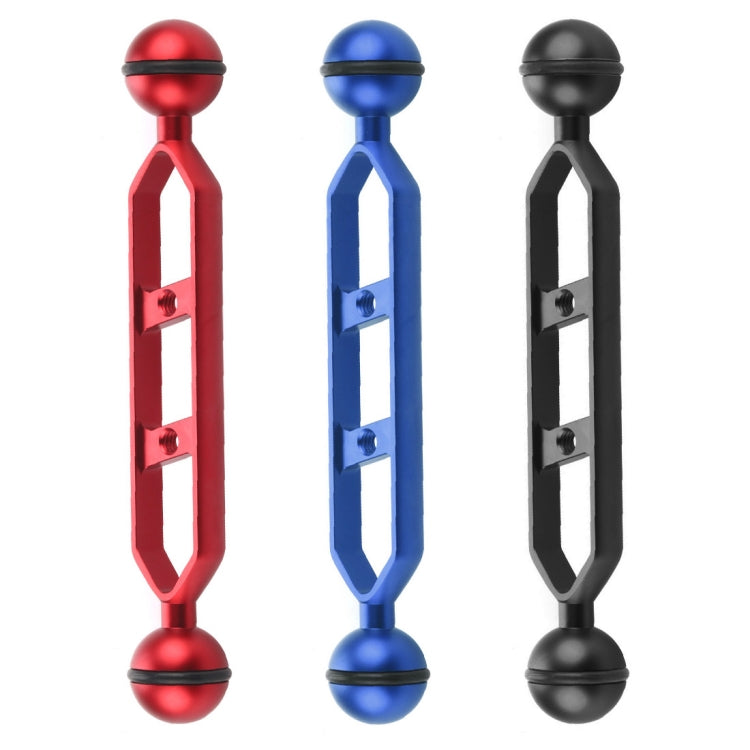 PULUZ 7.0 inch 17.7cm Aluminum Alloy Dual Balls Arm, Ball Diameter: 25mm, 7.0 inch (Blue), 7.0 inch (Red)