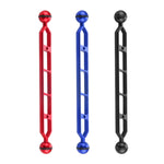 PULUZ 11.0 inch 27.9cm Aluminum Alloy Dual Balls Arm, Ball Diameter: 25mm, 11.0 inch (Black)