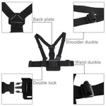 PULUZ Adjustable Body Mount Belt Chest Strap with J Hook Mount & Long Screw for GoPro, Insta360, DJI and Other Action Cameras, Chest Strap