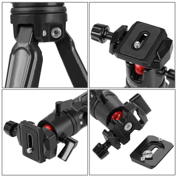 PULUZ Pocket Mini Metal Desktop Tripod Mount with 360 Degree Ball Head for DSLR & Digital Cameras, Adjustable Height: 11-21cm, Desktop Tripod with Head