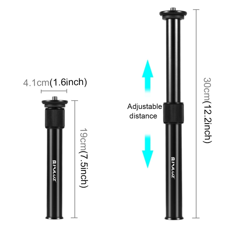 PULUZ Metal Handheld Adjustable Tripod Mount Monopod Extension Rod for DSLR & SLR Cameras, Adjustable Tripod