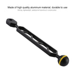 PULUZ 8 inch 20.3cm Aluminum Alloy Ball Arm for Underwater Torch / Video Light, Ball Diameter: 2.5cm, 8 inch Single Ball