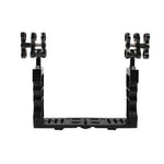 PULUZ Dual Handle Aluminium Tray Stabilizer with Dual Ball Aluminum Alloy Clamp for Underwater Camera Housings, Dual Ball