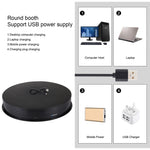PULUZ 30cm USB Electric Rotating Turntable Display Stand Video Shooting Props Turntable for Photography, Load 10-20kg, 30cm Load Load 10-20kg  Black, 30cm Load Load 10-20kg White