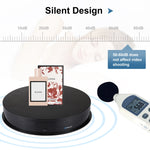 PULUZ 30cm USB Electric Rotating Turntable Display Stand Video Shooting Props Turntable for Photography, Load 10-20kg, 30cm Load Load 10-20kg  Black, 30cm Load Load 10-20kg White