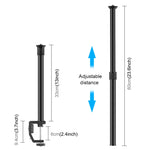 PULUZ C Clamp Mount Light Stand Extension Central Shaft Rod Monopod Holder Kits, Rod Length: 33-60cm, C Clamp Extension Rod