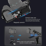 PULUZ Metal Camera Cage Stabilizer Rig for Sony A7 IV / ILCE-7M4 / A7M4 / A7M3 / A7R3  / A7R III / A7R5, For Sony A7 IV Cage